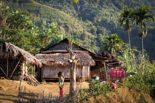 Vesnice v okolí vesnice Longwa, Nagaland - Planeta lidí