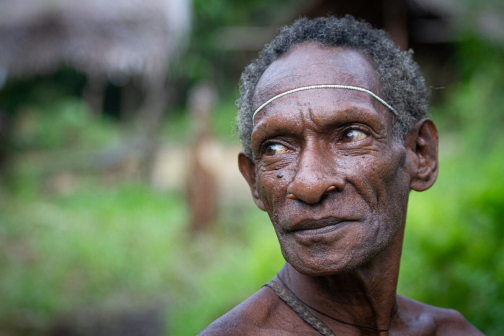 Ve vesnici Korowai, Irian Jaya -  Planeta lidí