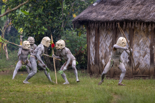 Asarové - Asaro, Mudmen, Holosa - Papua - Nová Guinea | Planeta lidí