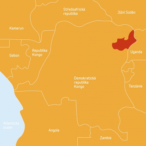 Bambuti mapa | Planetalidi.cz