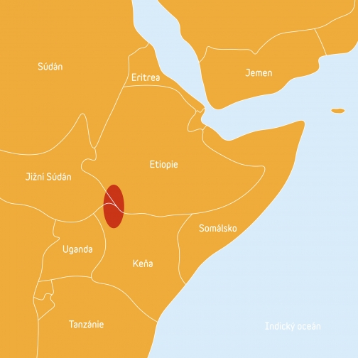 Mapa Dassanech, Jižní Etiopie - Planeta lidí | Přírodní národy
