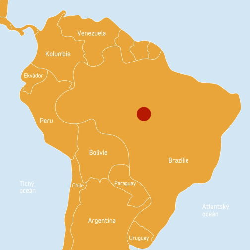 Mapa kmene Kayapo, Mebengokre - Brazílie | Planeta lidí