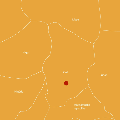 Mapa kmene Dangaleat - Čad | Planeta lidí