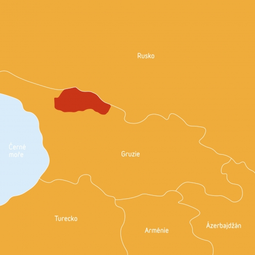Mapa Svanetie - Gruzie, Miroslav Švejnoha - Planeta lidí