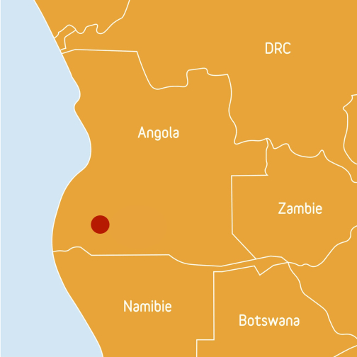 Mapa kmene Gambue, Jižní Angola | Planeta lidí