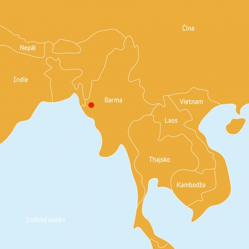 Muun tribe map, Chin state, Planetalidi