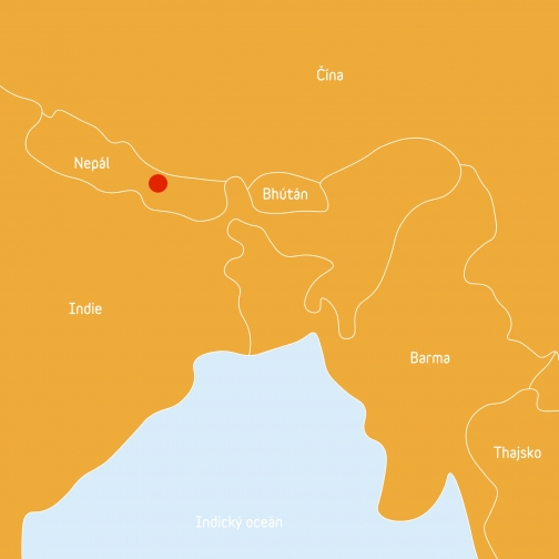 Mapa kmene Yolmo, Nepál - Planeta lidí